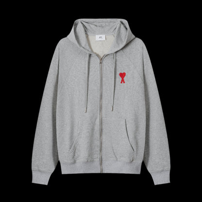 Ami Paris Grey Zip Up