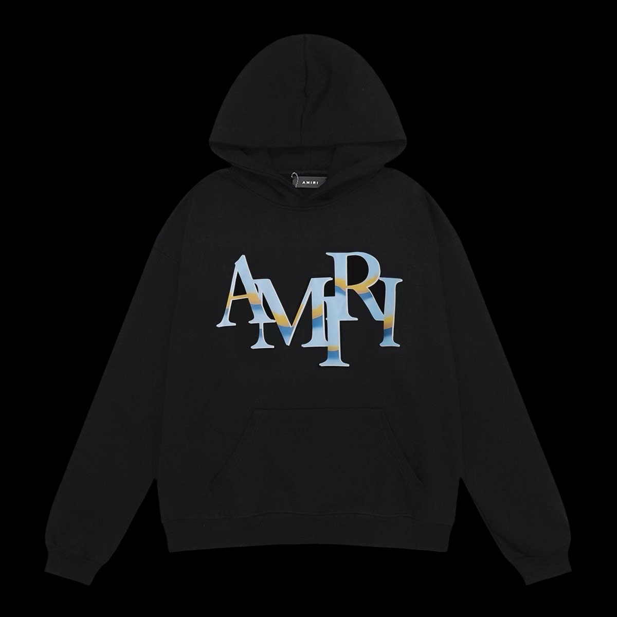 Amiri Logo Hoodie Chrome